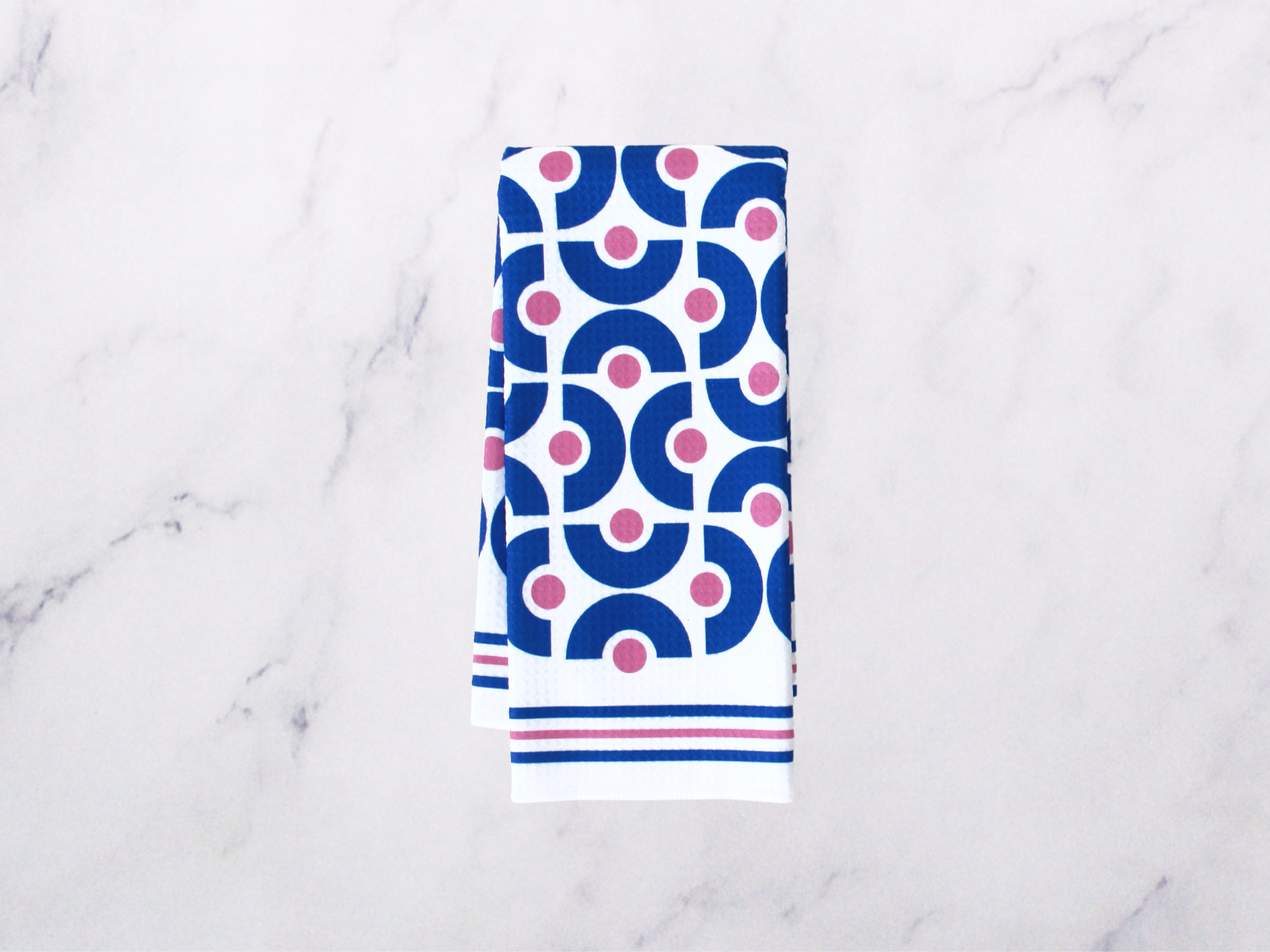 QIYUHOY Abstract Blue Geometric Boho Mid Century Modern Art Kitchen Towels  Tea Towels,16 X 24 Inches Cotton Modern Dish Towels Dishcloths,Dish Cloth