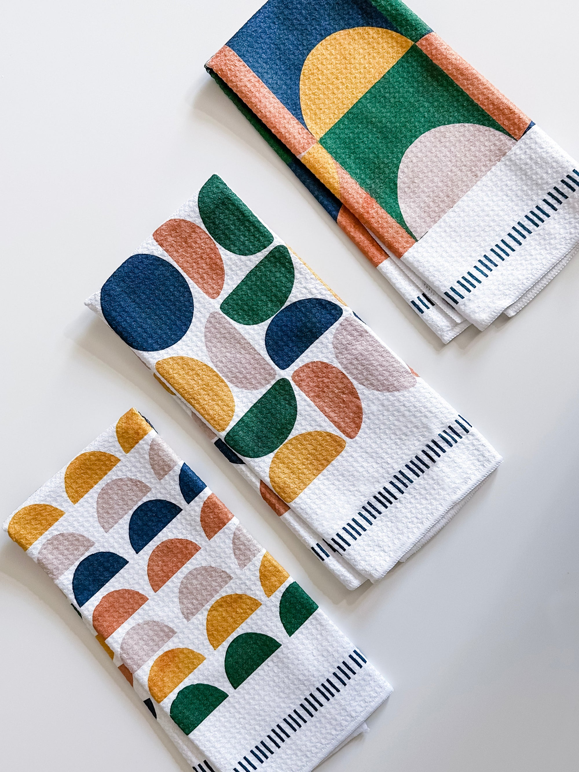 Patterned Kitchen Towel Trio