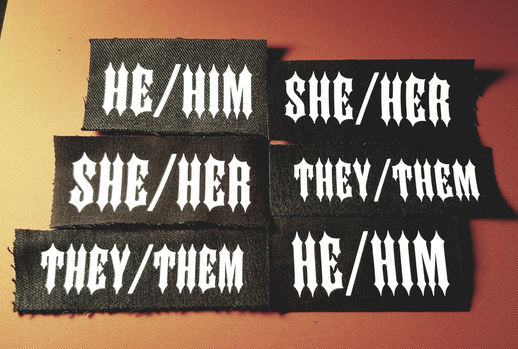 They/Them Pronouns Iron On Patch