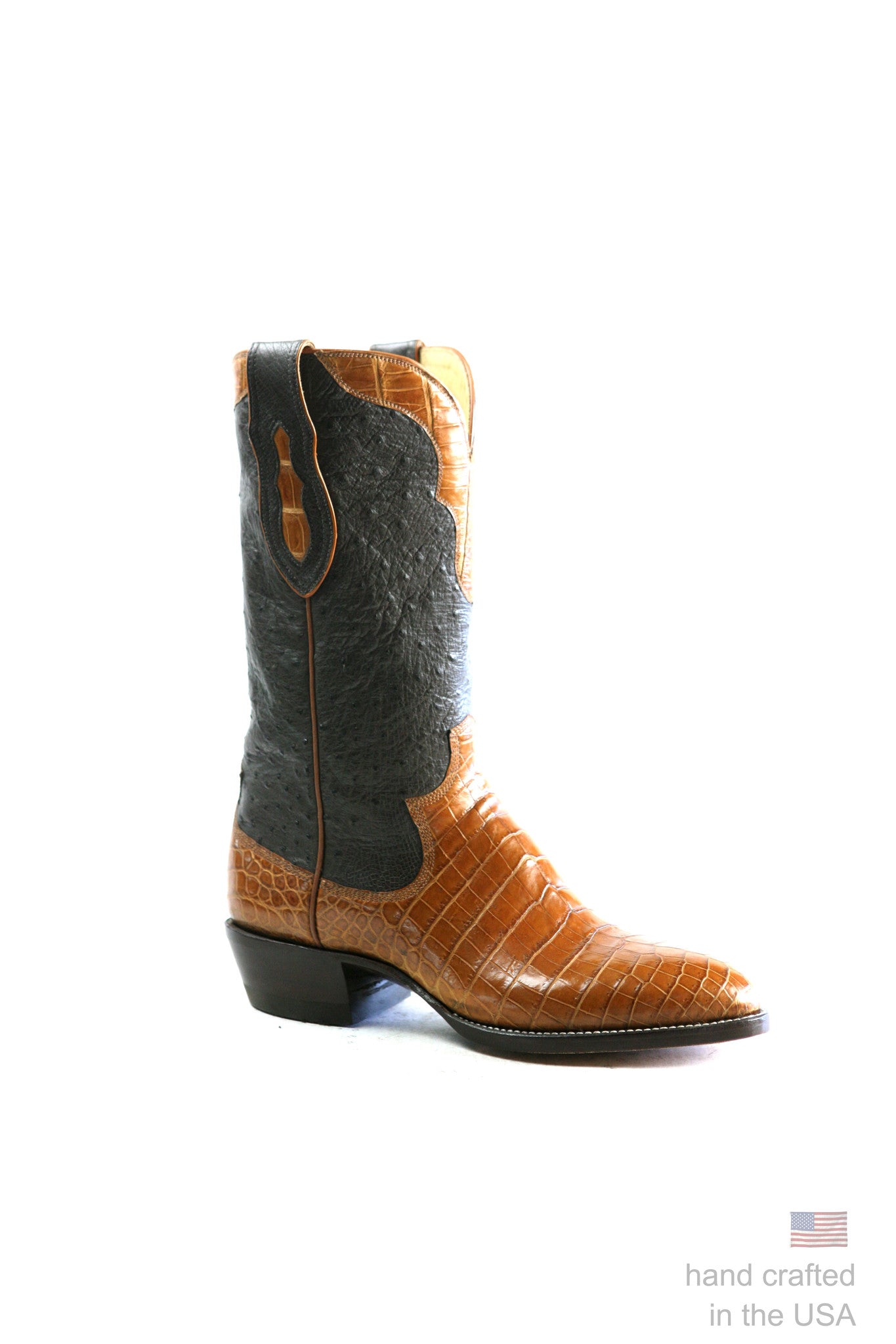 horned back alligator boots