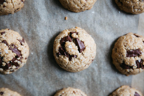 Tahini Oatmeal Cookie Baking