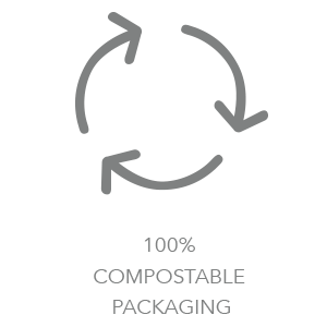 100% compostable packaging