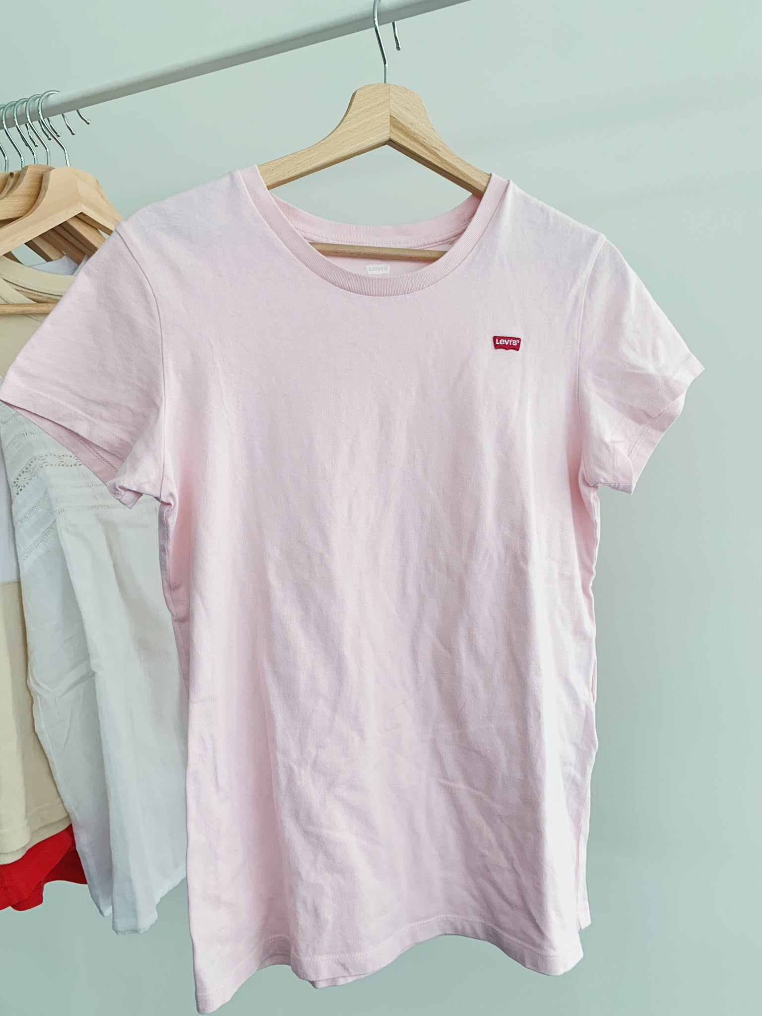 pink levis shirt