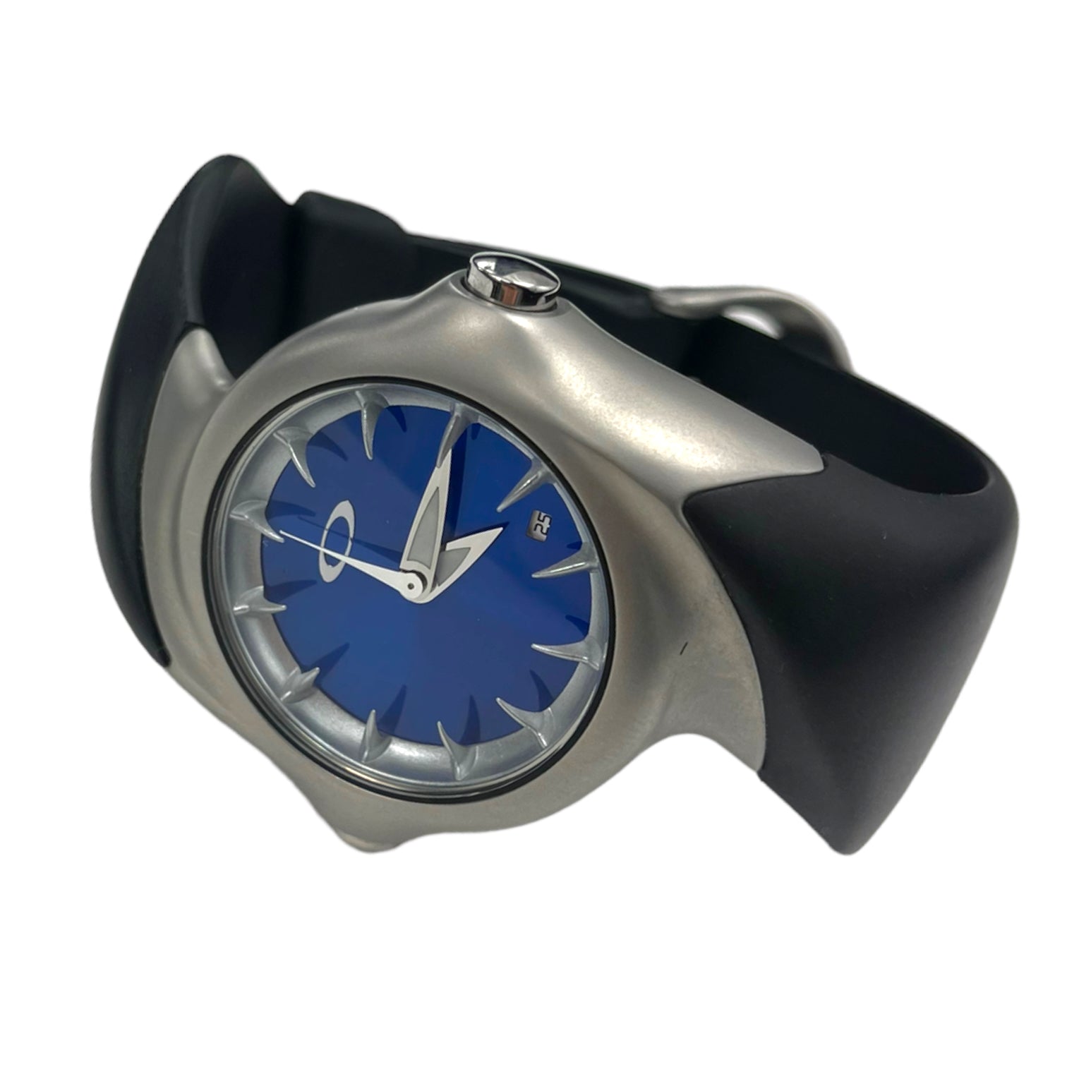 2000 Oakley Crush  Watch Honed Blue Chrome – insidetag