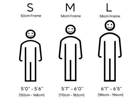 Bicycle frame size chart