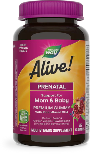 Alive! Prenatal Gummy Vitamins 75 Gummies - Better Health International