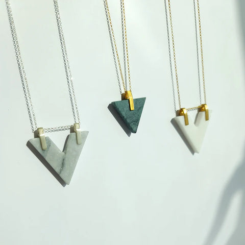 Marble necklaces by Marmarometry