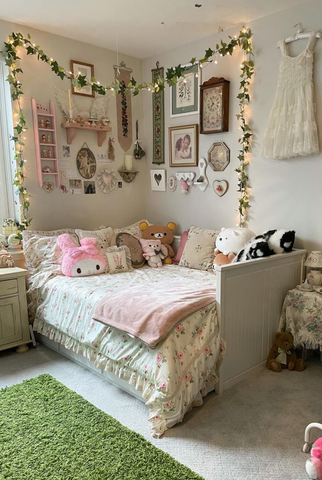Dark coquette room decor design and idea  Whimsical bedroom, Aesthetic  bedroom, Dreamy room