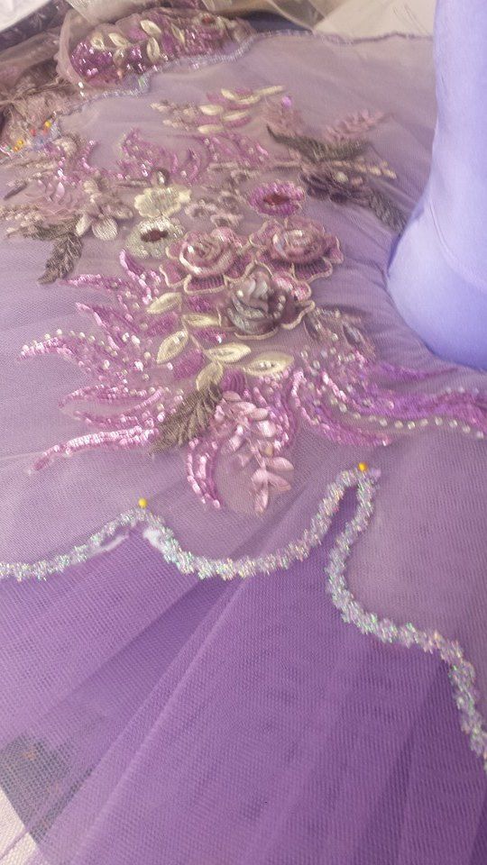 Vintage Inspired Floral Blanket / Purple Tulips
