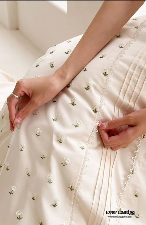 Floral Hand Embroidered Bedding Set by Ever Lasting