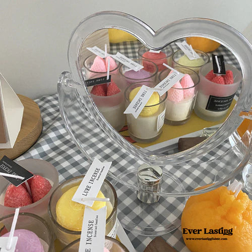 Heart Shape Mirror (3 Colors)