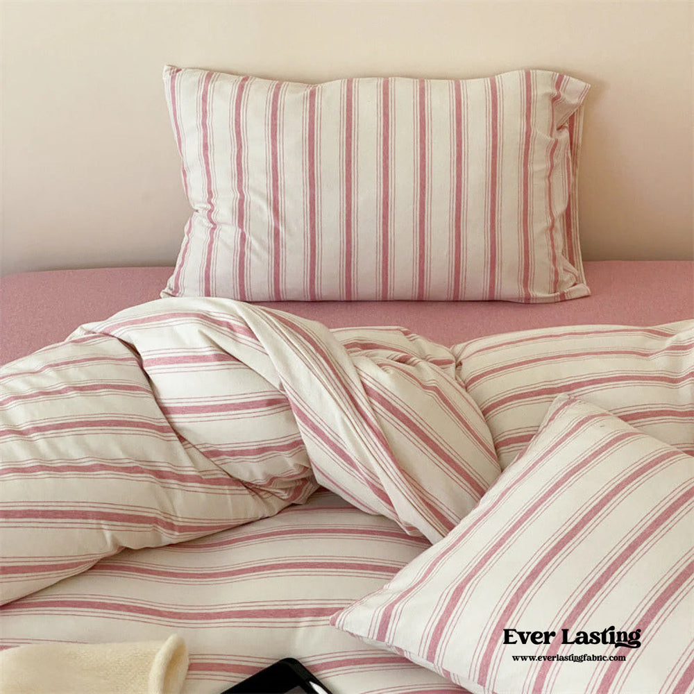 Jersey Knit Striped Duvet Cover by EverLasting