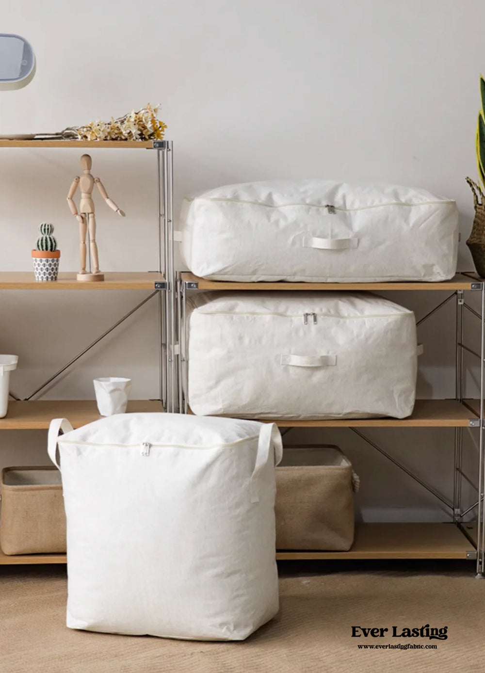 Large Cotton Linen Storage Bags