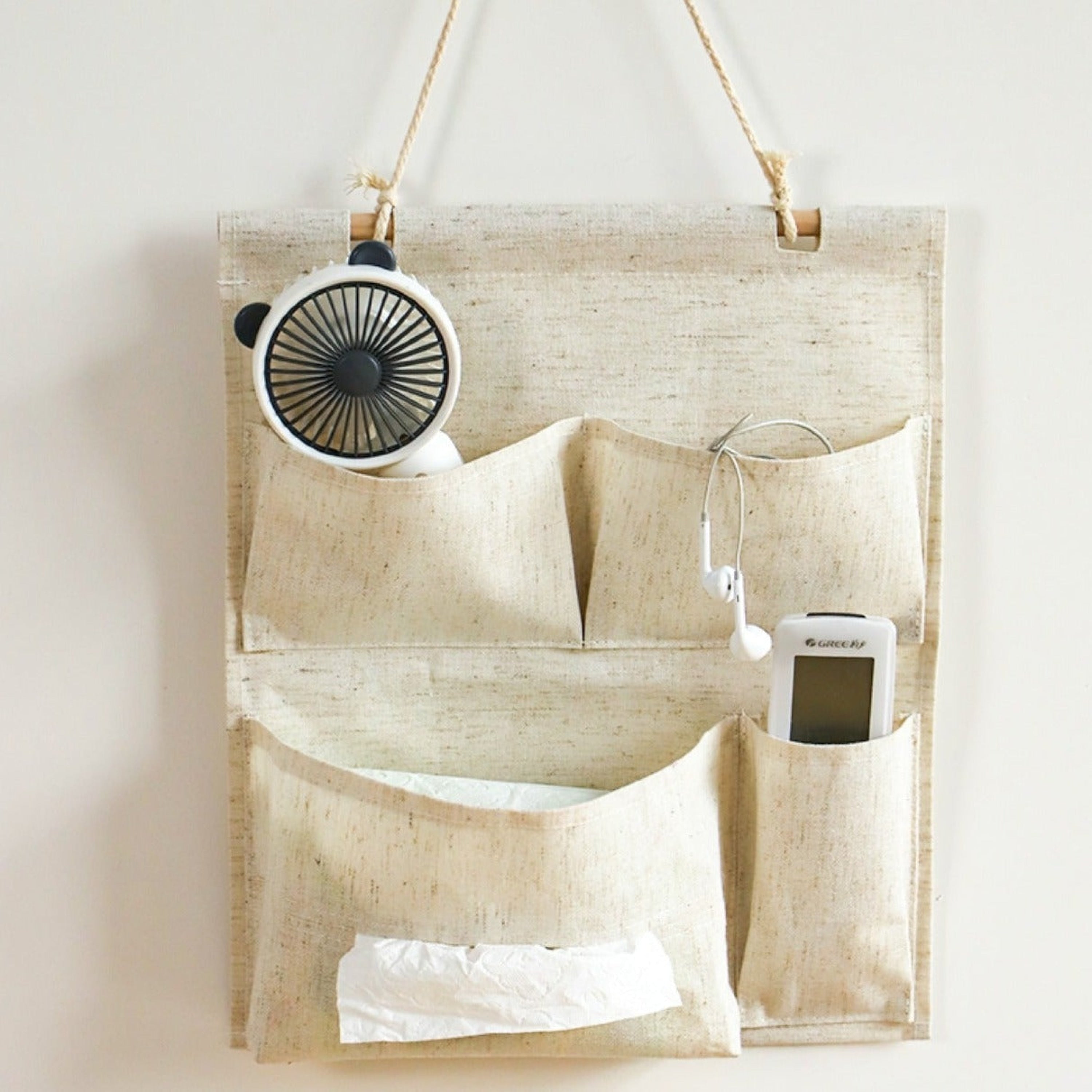 Natural Cotton Hanging Storage Bags