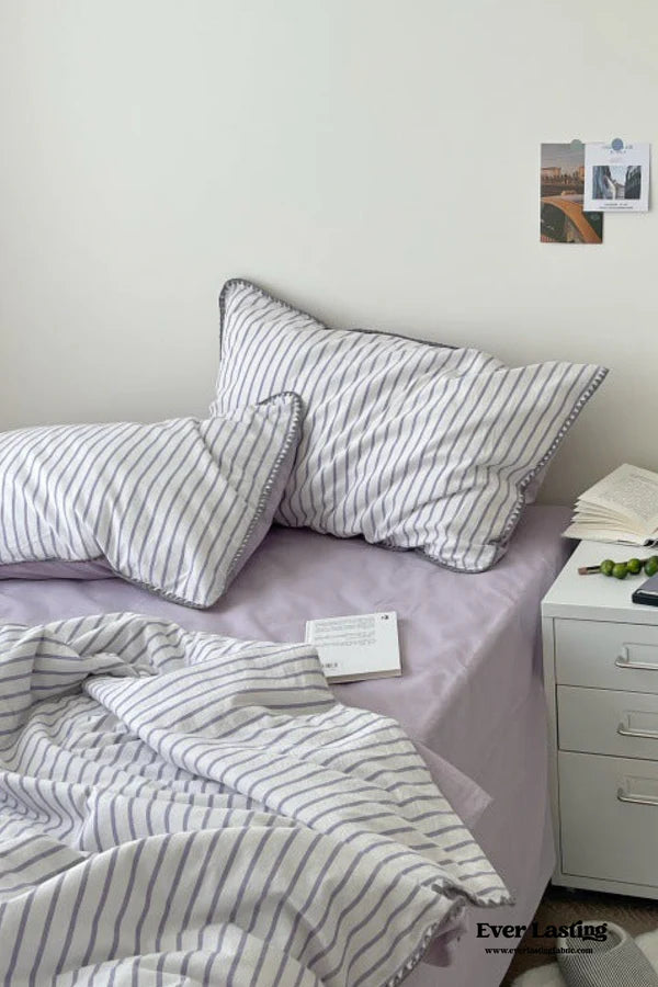 Pastel Stripe Blanket Set by Ever Lasting