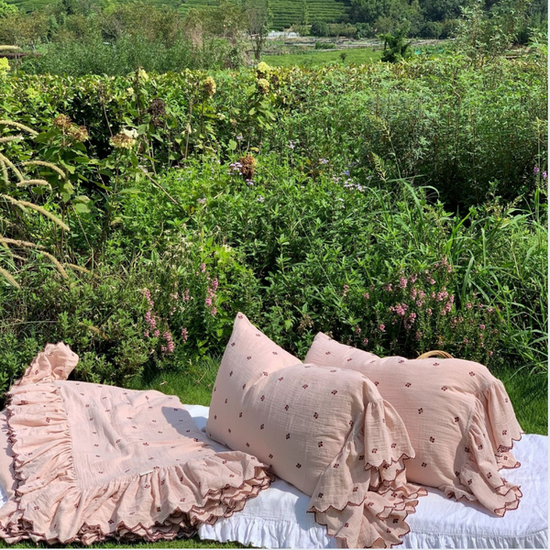 Cottage Pink Ruffle Bedding Set by Ever Lasting