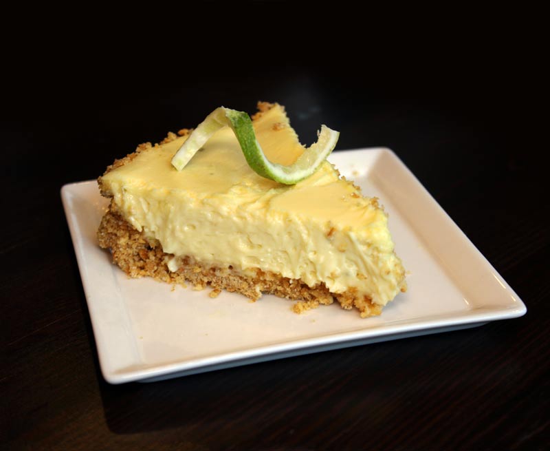 Photo of a slice of Key Lime Pie