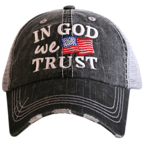 Hat { In god we trust }