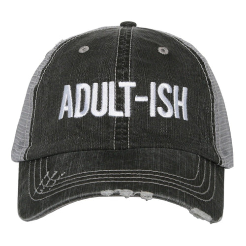 Hats Adult-ish I can’t adult today Embroidered distressed trucker caps