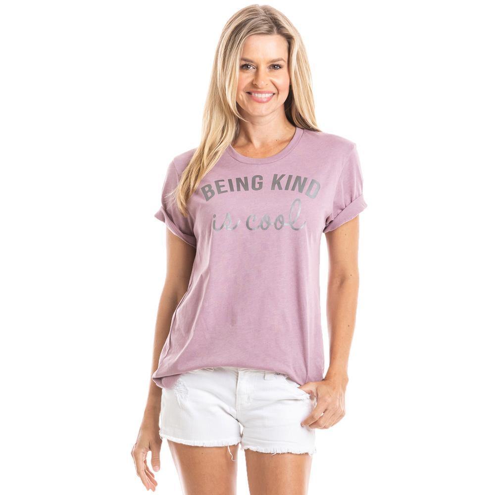 Being Kind Is Stacy\'s Boutique Pink Cool – S XXL T-shirt Gray Peach Purple - Martini