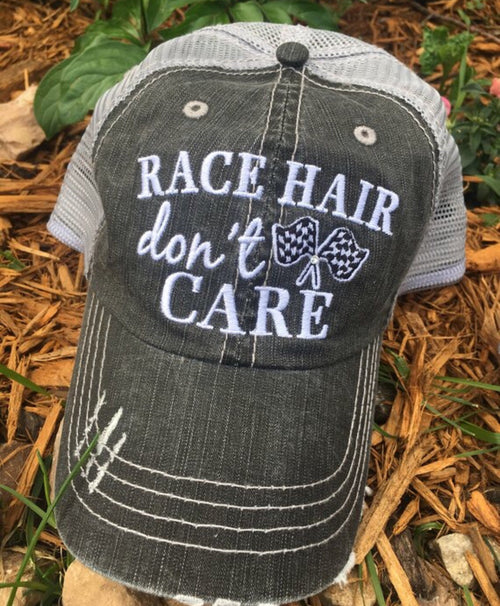 Personalized Racing hats Weekends are for racing Race hair dont care Raceday is the best day