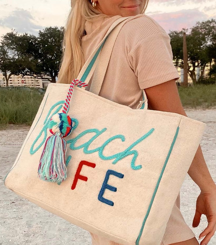 Lake Life + Lake Vibes Tote Bags