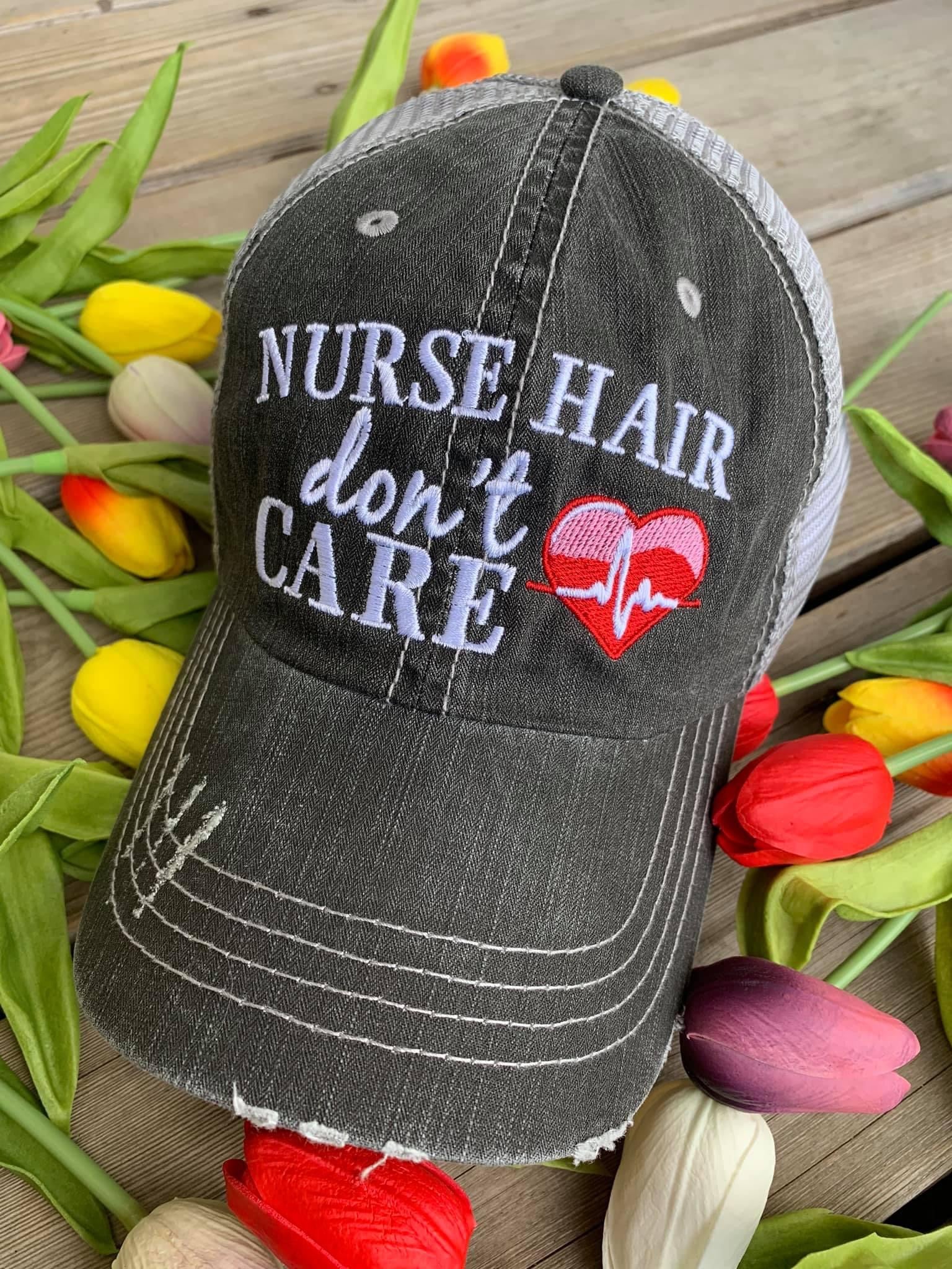 Nursing hats and jewelry NURSE hair dont care 2 styles Mask