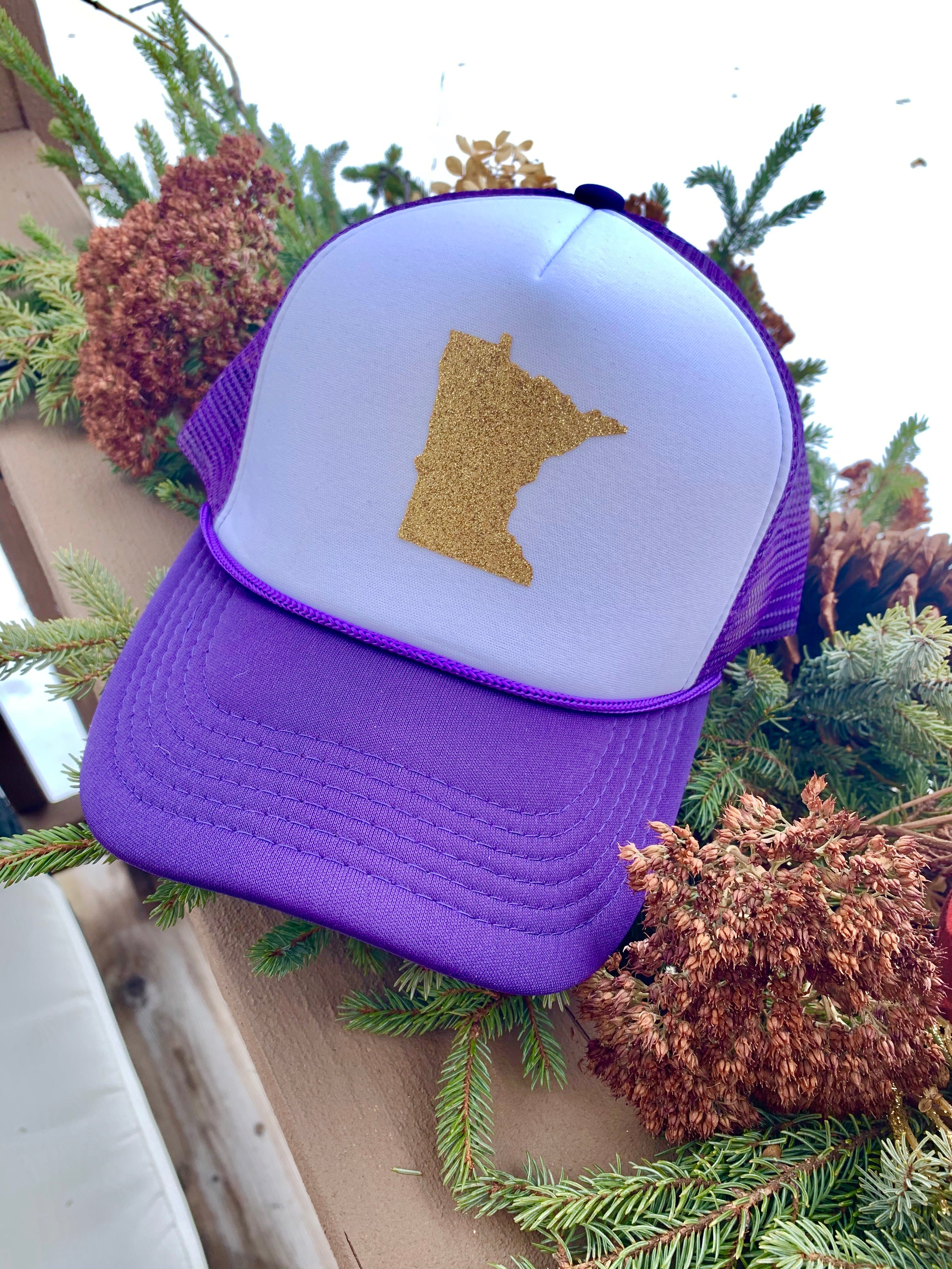 purple camo vikings hat