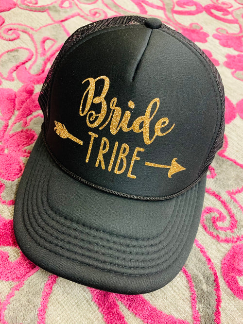 Wedding hats Custom bride & groom caps Bride Tribe Team Bride Squad All colors Personalize