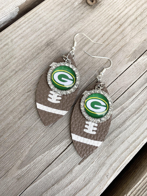 Green Bay Packers | Football jewelry | Necklaces | Earrings | Bracelets | Keychains