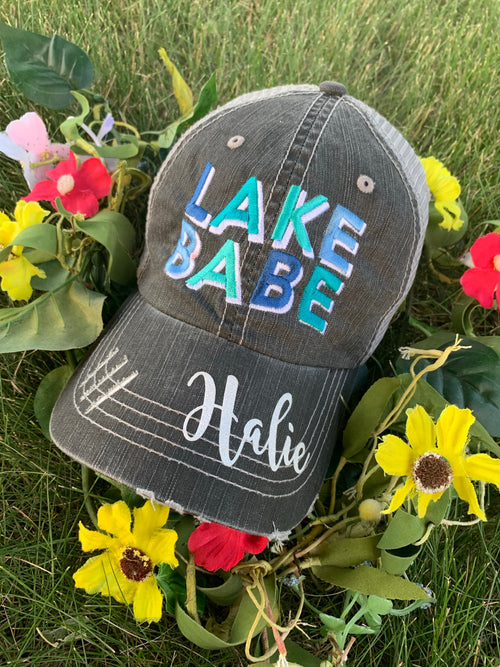 Lake hats LAKE BABE Embroidered trucker caps