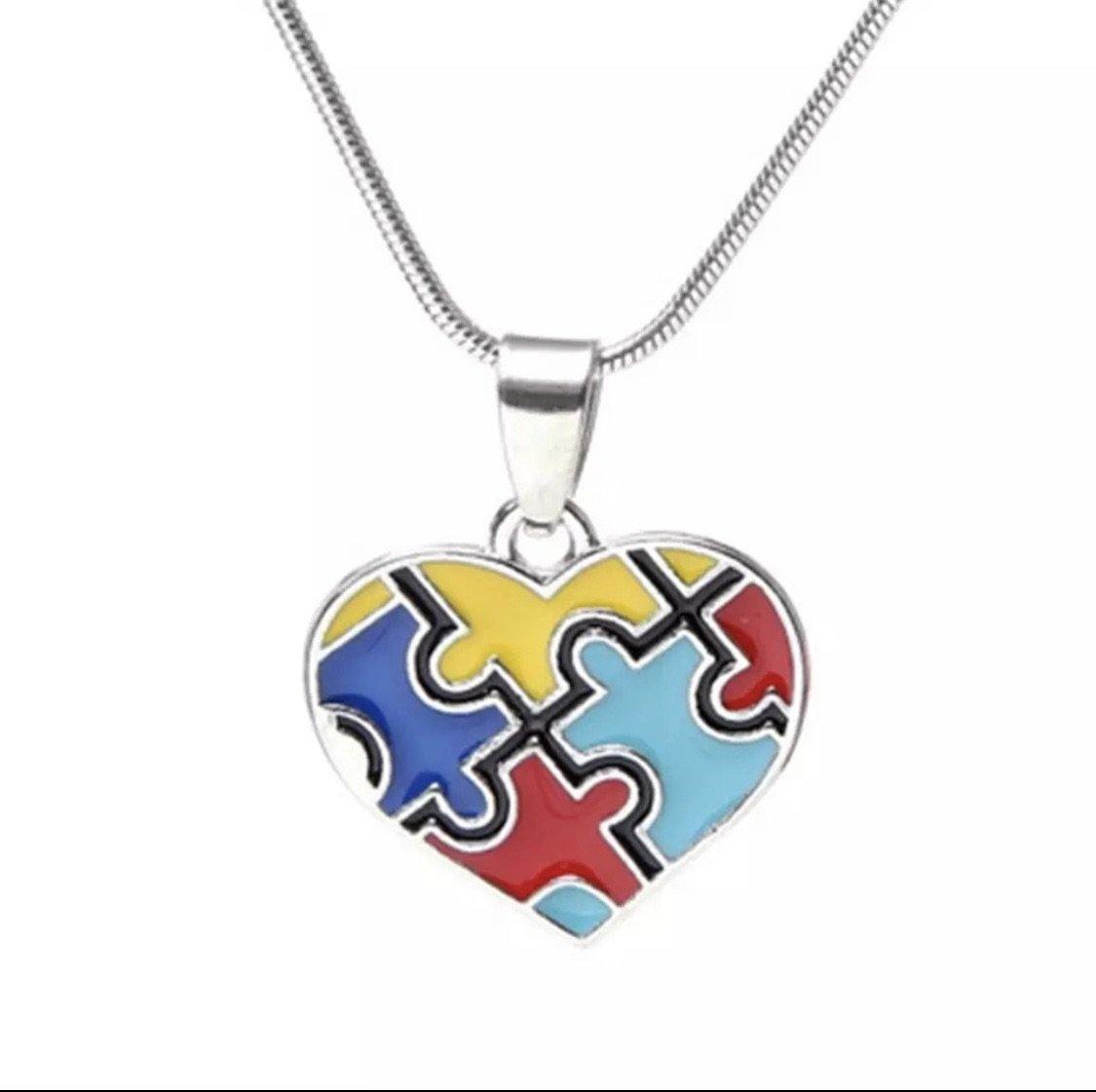 Autism Sterling Silver and 10K Gold Puzzle Piece Pendant – My Sisterwife's  Closet
