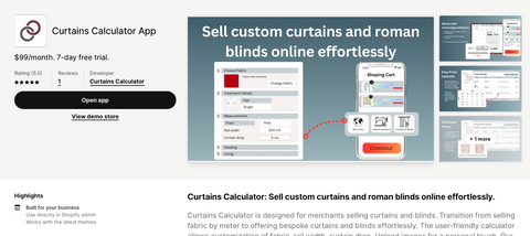 Plugin Curtain and BLind calculator: follow these steps to setup the plugin