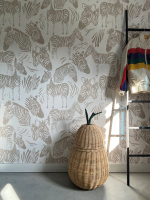 Leegte olie middag Zebra | Behang | Roomblush.com