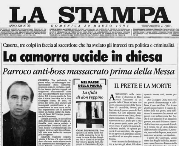 Cronisti scalzi, Giancarlo Siani, Iod edizioni, Don Peppe Diana, Raffaele Sardo, Per amore del mio popoli, camorra, criminalità, uccisione, 19 marzo 1994, la camorra uccide in chiesa