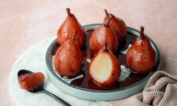 Egmont Honey - Red Wine & Honey Poached Pears