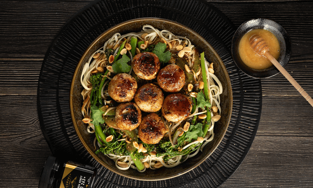 Egmont Honey – Honey chicken meatballs and Asian Noodles