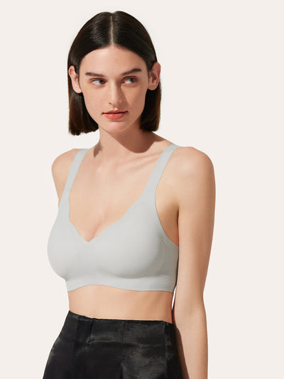 Ultra-soft V-neck bra