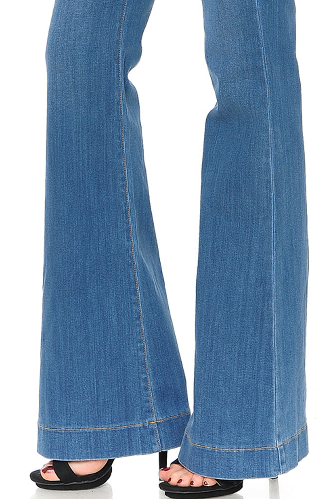 angry rabbit flare jeans