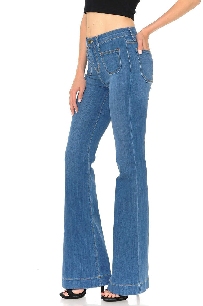 angry rabbit flare jeans