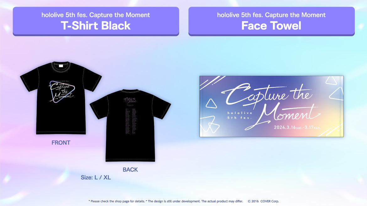 hololive 5th fes. Capture the Moment Concert Merchandise – Geek Jack