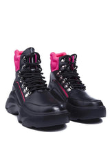 ASTON LACE UP SNEAKER BOOT-BLACK