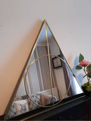 Gold Triangle Wall Mirror