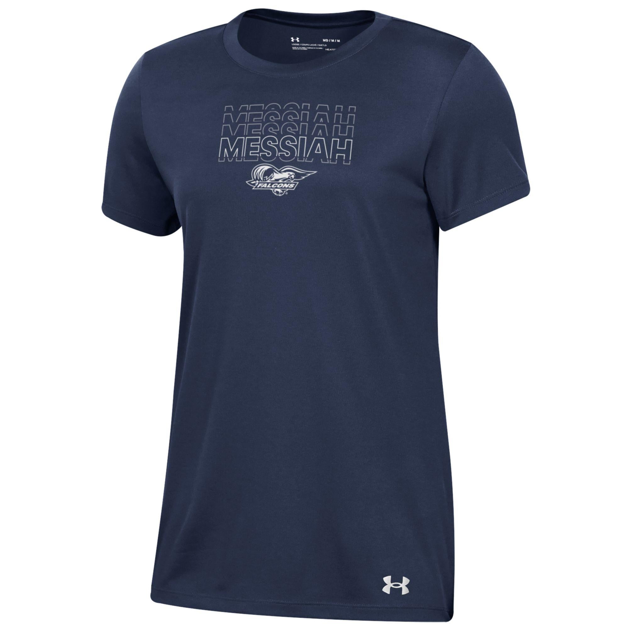 UA Ladies Tech Short Sleeve Tee, Navy