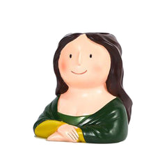 Mona lisa ceramic planter