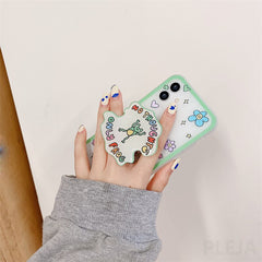 iPhone case with a Cute Frog holder