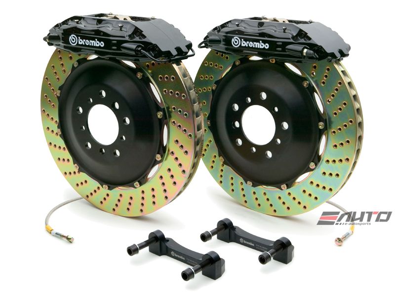 Brembo Front GT Brake 4P Caliper 355x32 Drill Disc 911 C2 3.6 Turbo 91-94