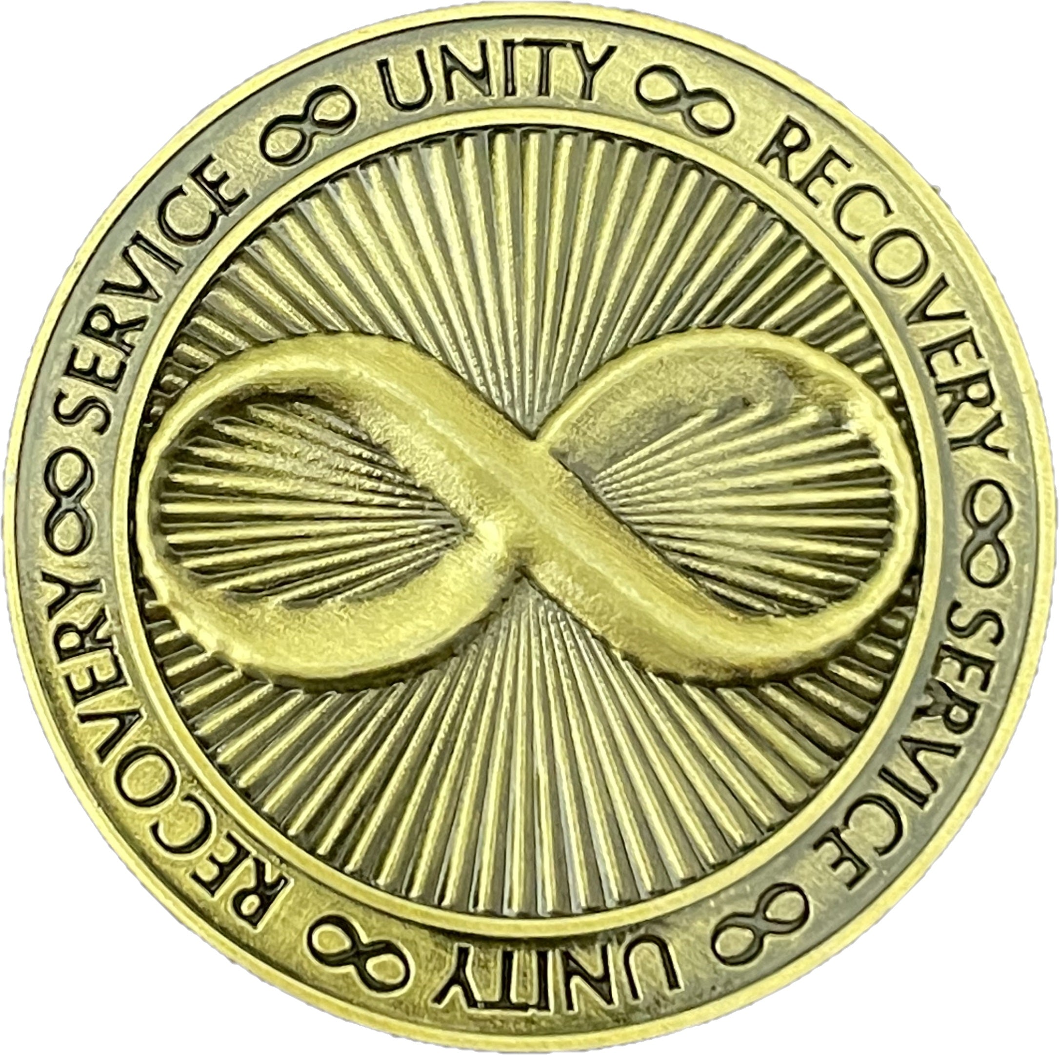 Infinity Symbol AA/NA Bronze Recovery Medallion