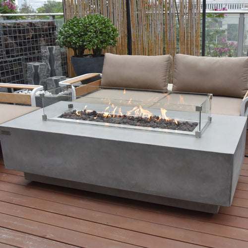 How to build a rectangular gas fire pit - Builders Villa