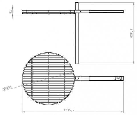 GlammFire Circus BBQ Grill Drawing